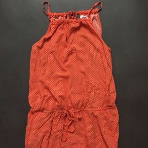 Old Navy orange romper.